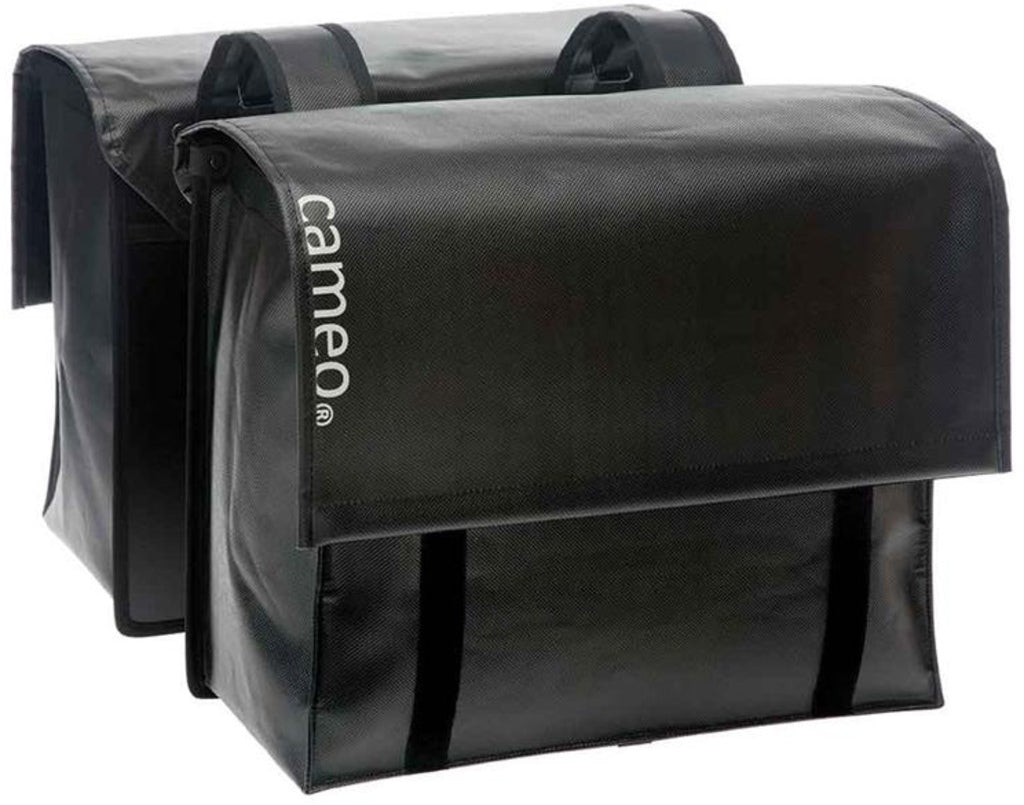 Dubbele Fietstas - New Looxs Cameo - Bisonyl - Zwart - 46 Liter Dubbele Fietstas - New Looxs Cameo - Bisonyl - Zwart - 46 Liter